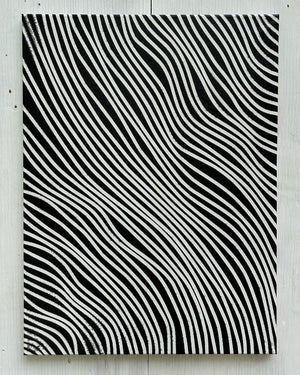 Black and White Lines 24"x18" original painting