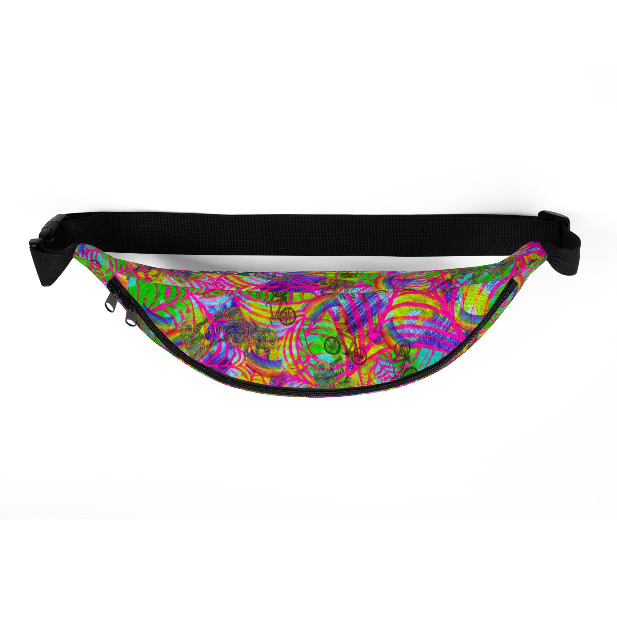 TEAM SUPER HAPPINESS RAINBOW BICYCLE TIGER Fanny Pack