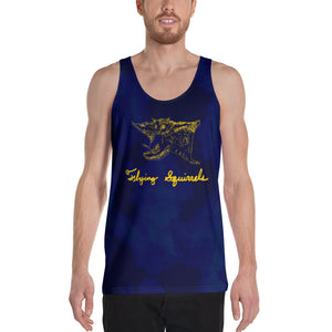 Maize and Blue Flying Squirrel Unisex Tank Top