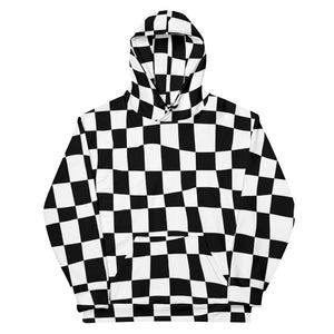 Black and white checkered Unisex Hoodie