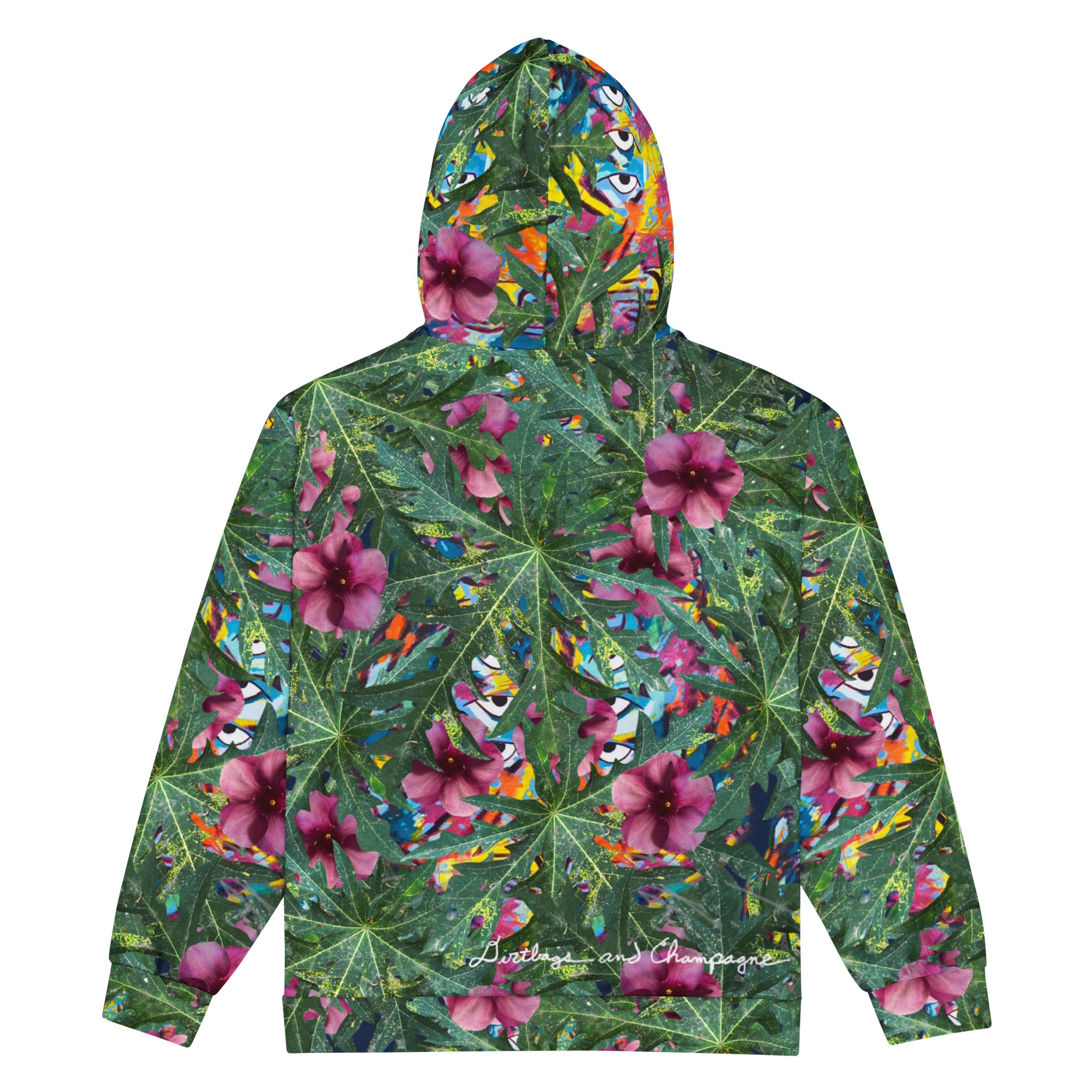 6 eyed rainbow tiger flora and fauna Unisex zip hoodie