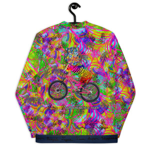 TEAM SUPER HAPPINESS RAINBOW BICYCLE TIGER Unisex Bomber Jacket