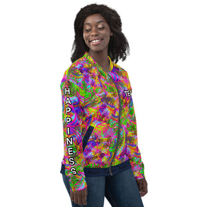 TEAM SUPER HAPPINESS RAINBOW BICYCLE TIGER Unisex Bomber Jacket