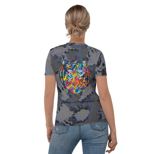 Six eyed Rainbow Tiger Women's T-shirt