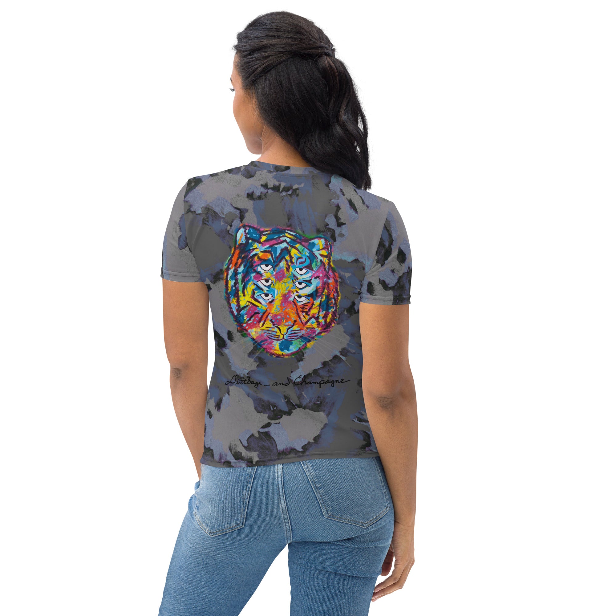 Six eyed Rainbow Tiger Women's T-shirt