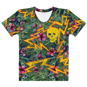 lighting flora and fauna Skull Women's T-shirt