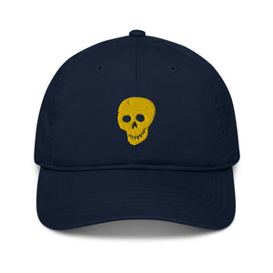 Yellow Skull Organic dad hat