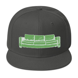 green and white Snapback Hat