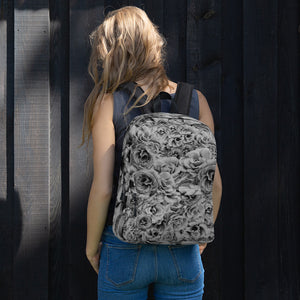 Grey Roses Backpack
