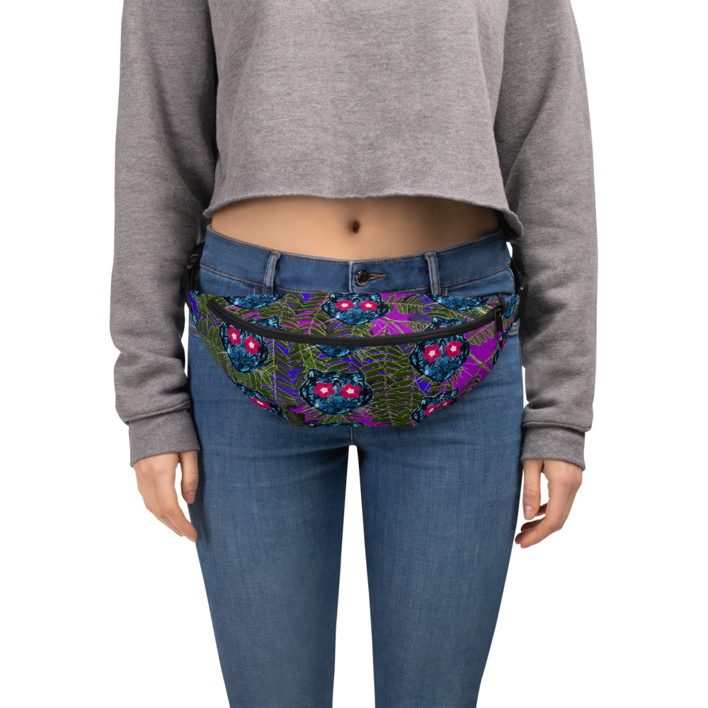 Flower Eyed Blue Tiger Fanny Pack