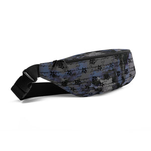 Fancy Dirtbags and Champagne Signature painted Grey Fanny Pack