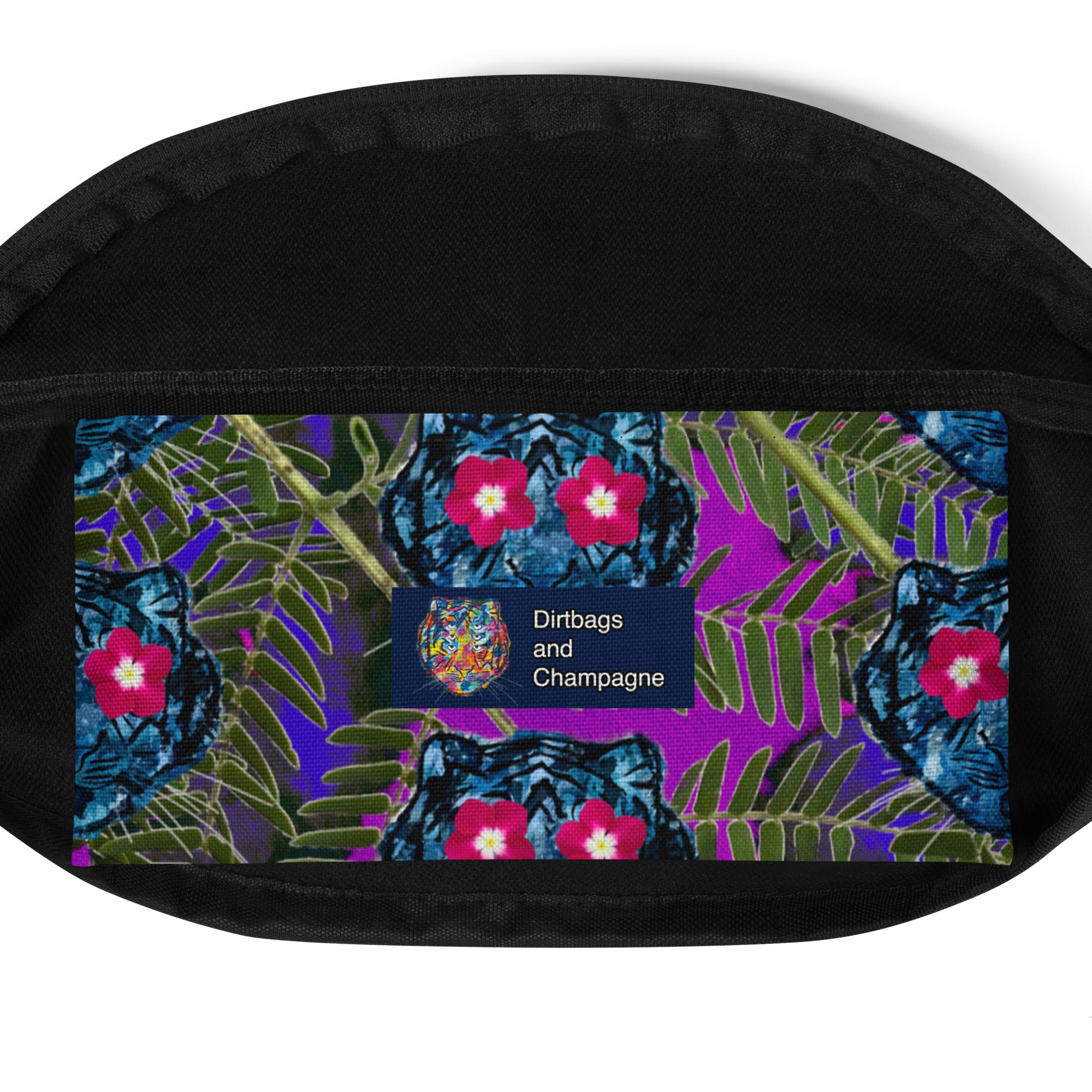 Flower Eyed Blue Tiger Fanny Pack