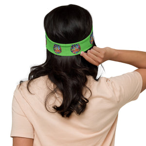 green six eyed tiger Headband