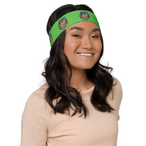 green six eyed tiger Headband