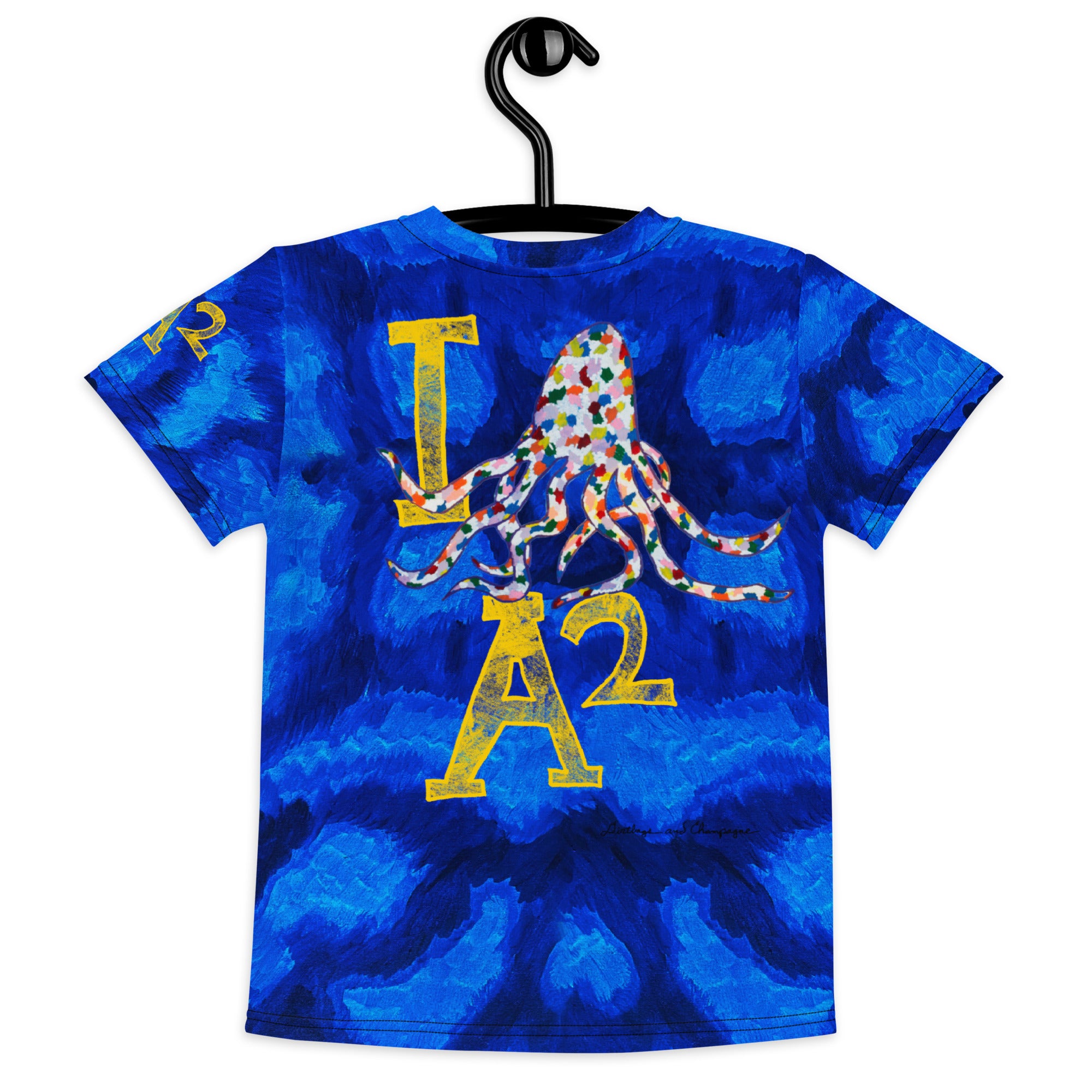 I Octopus A2 little Kids crew neck t-shirt