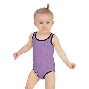Grey Wolf Lavender Kids Swimsuit
