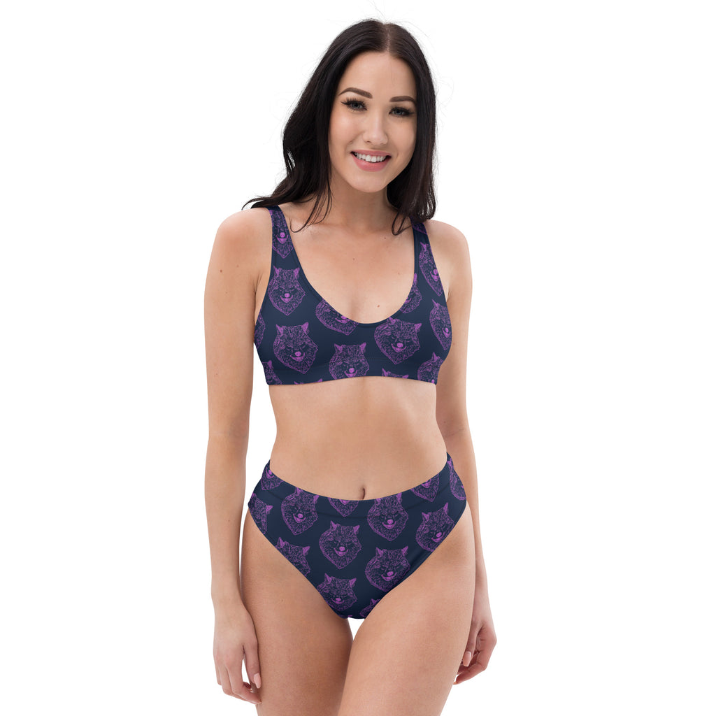 Lavender Wolf Recycled high-waisted bikini