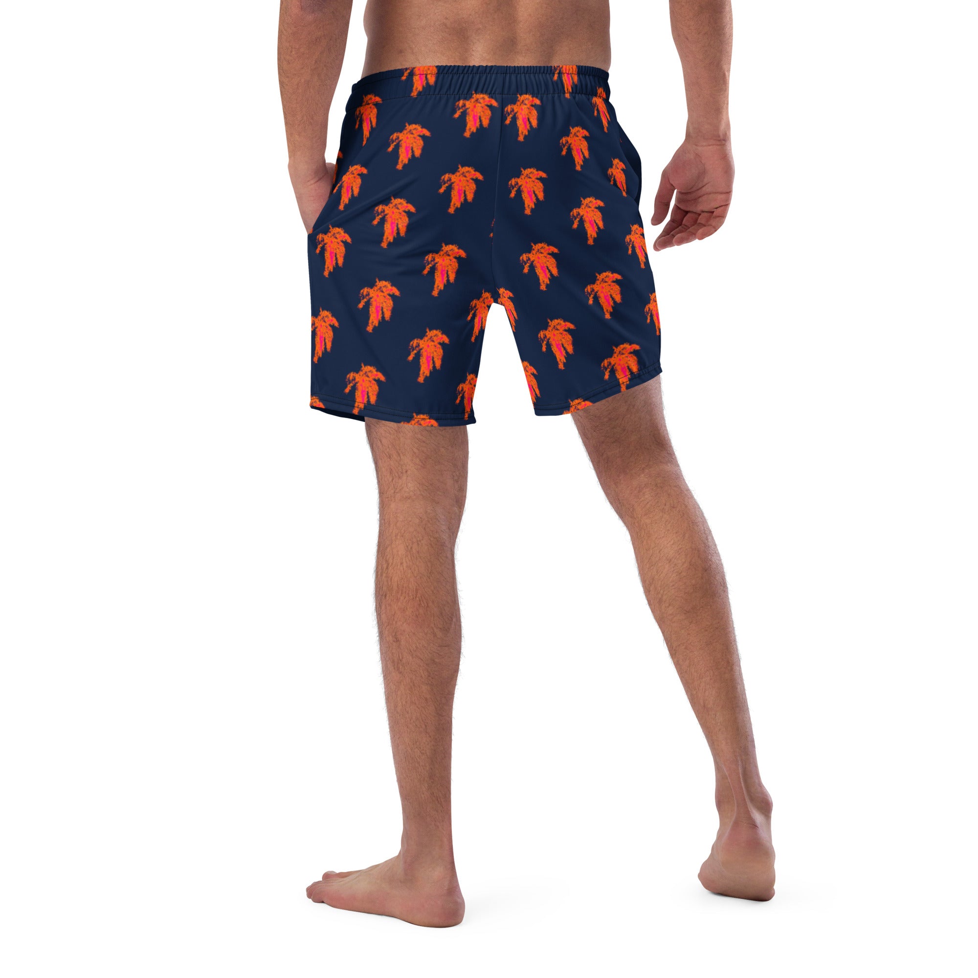 Neon Palm Men's swim trunks