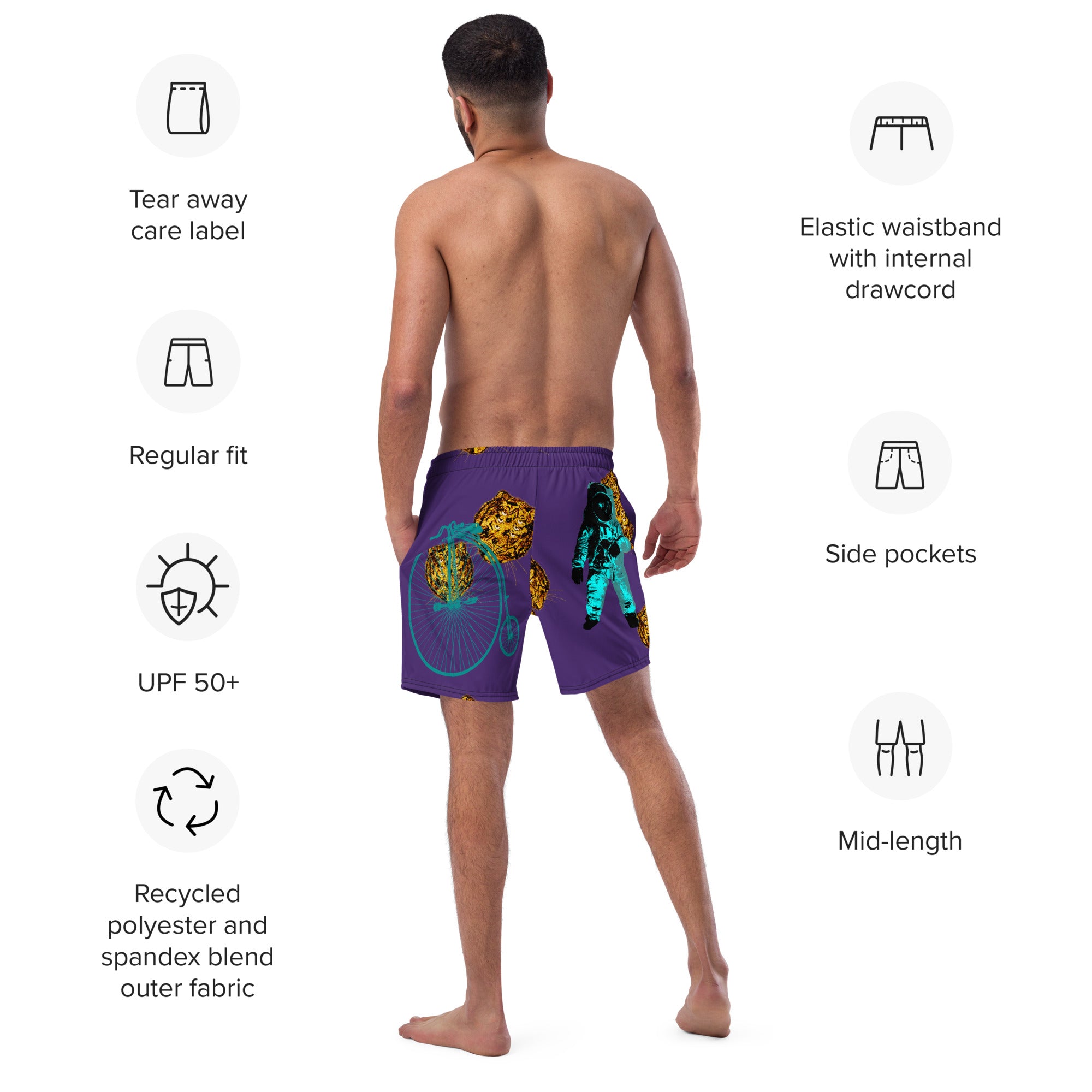 The Jeff Men's swim trunks