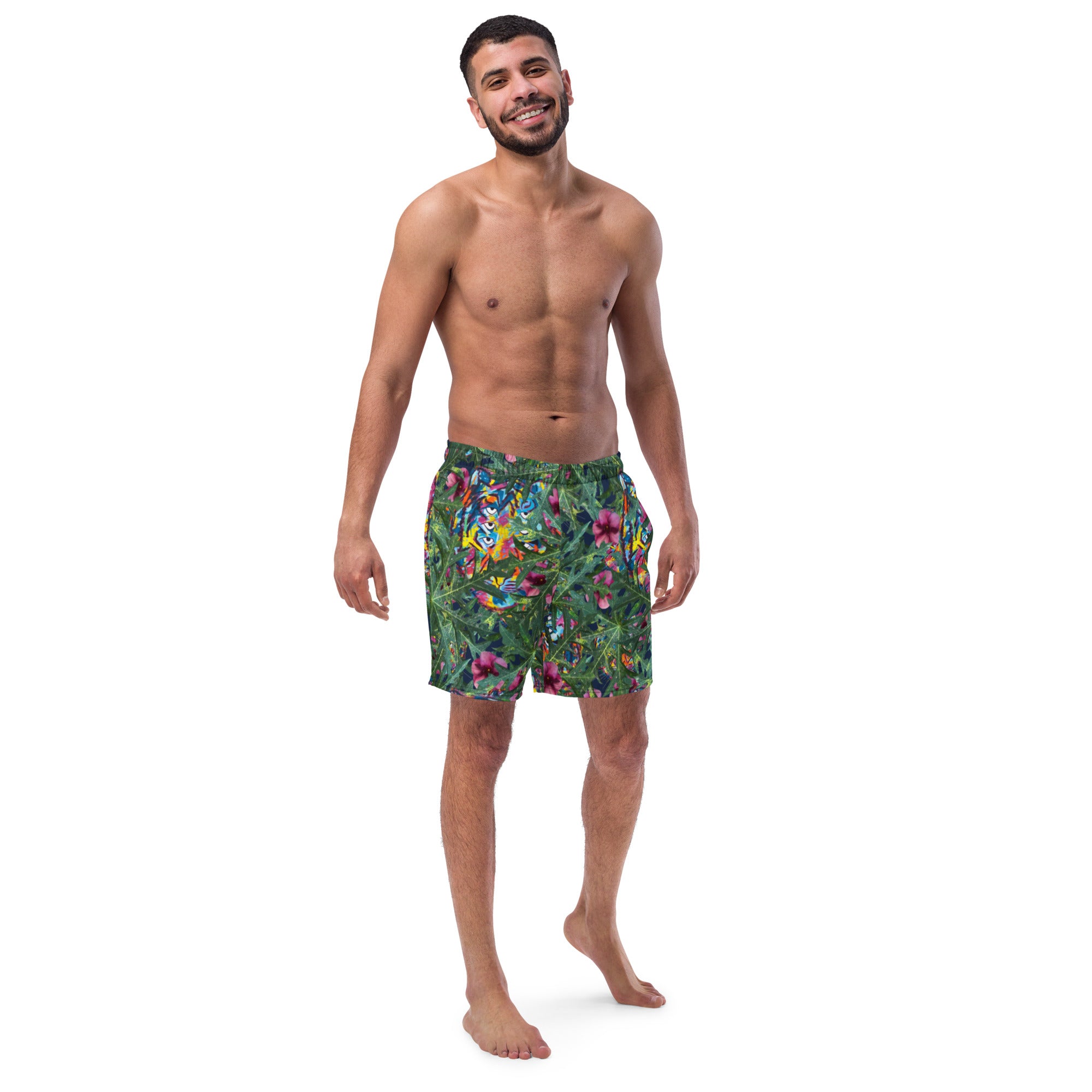 flora and fauna Men's swim trunks