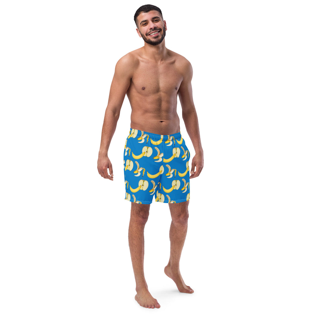 Apples and Bananas Men's swim trunks