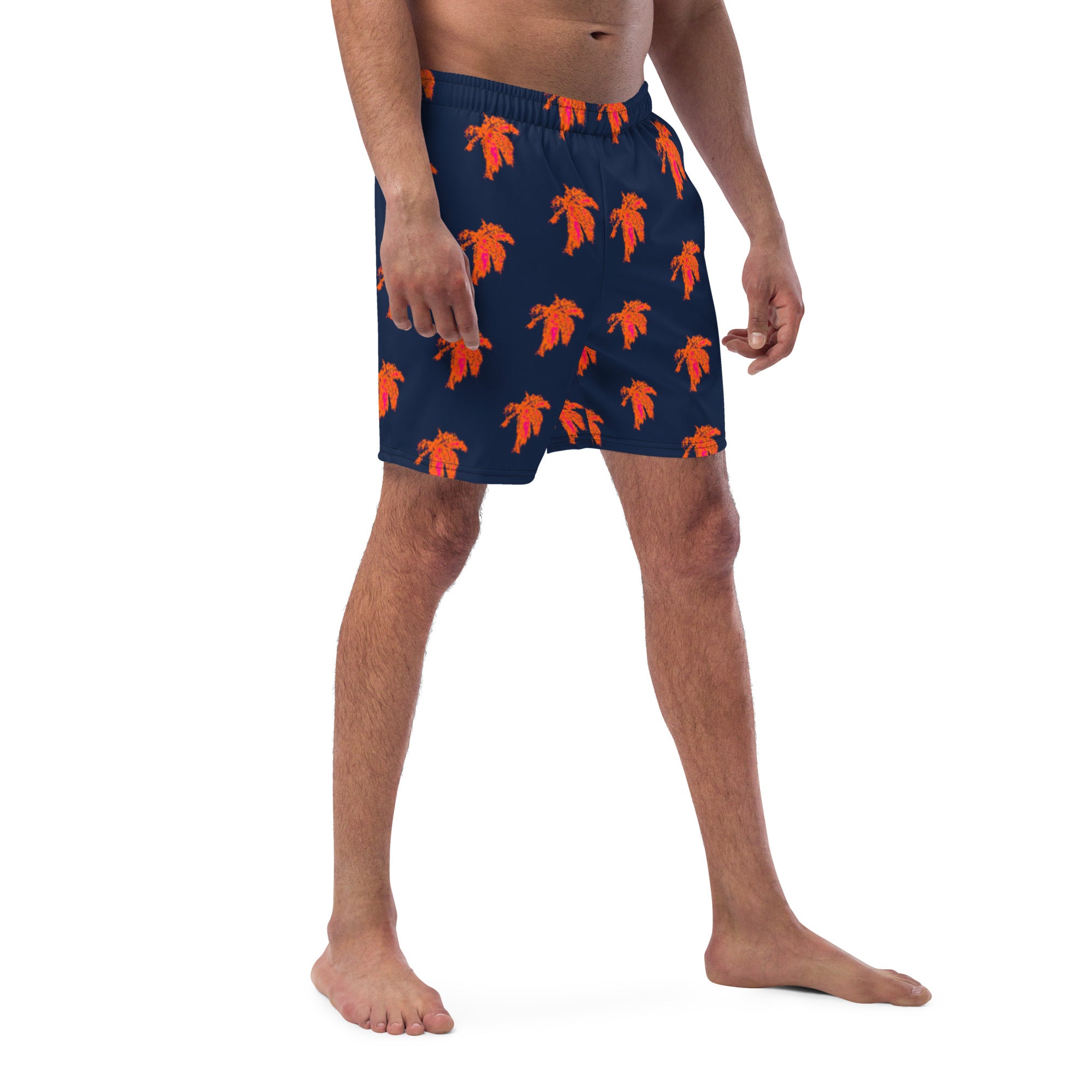 Neon Palm Men's swim trunks