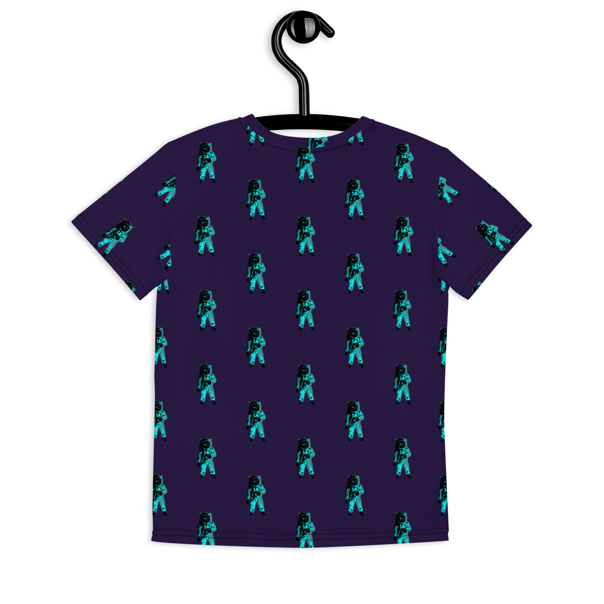 Teal Moonman Purple Youth crew neck t-shirt