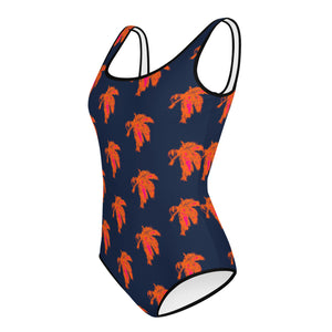 Neon Palm  Youth Swimsuit