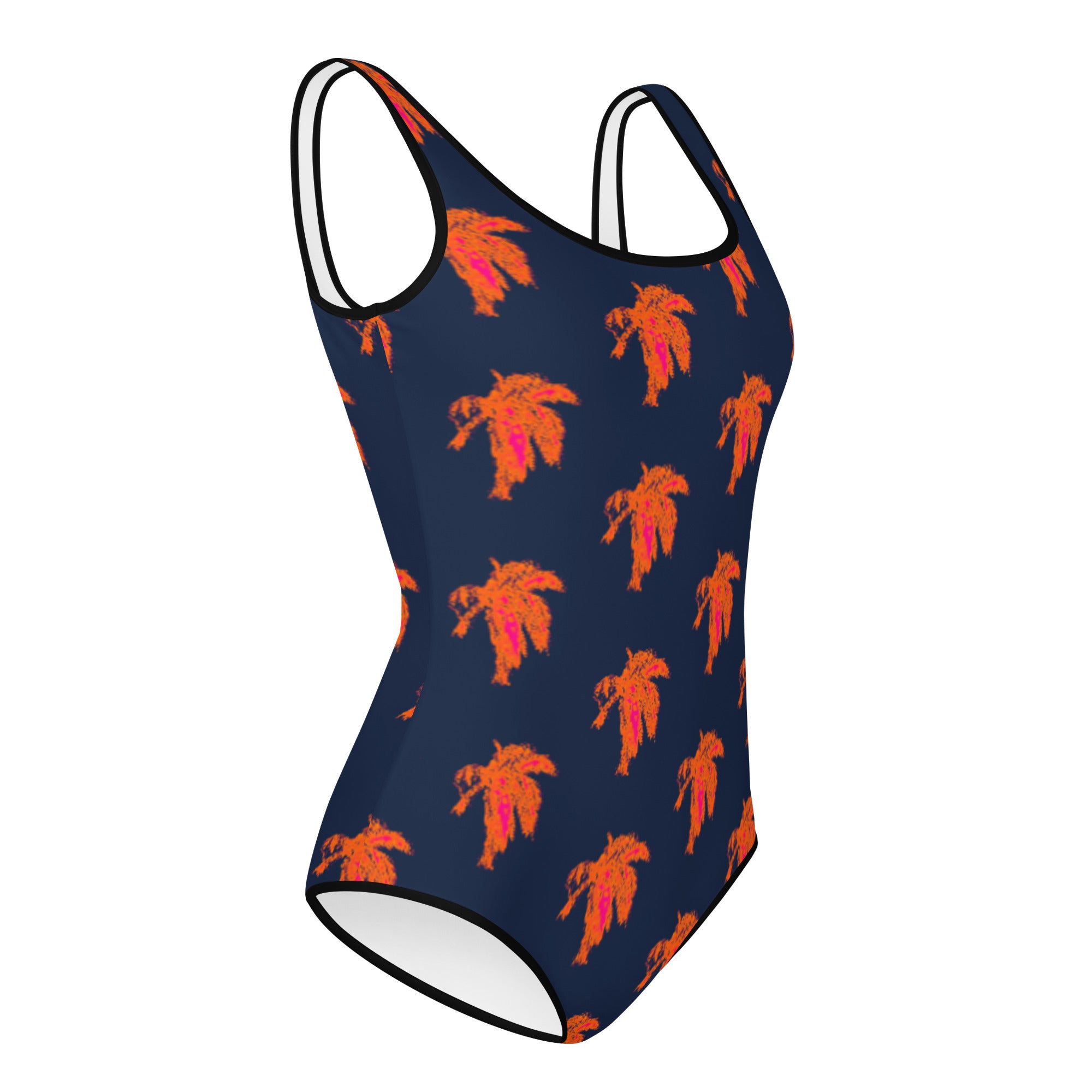 Neon Palm  Youth Swimsuit