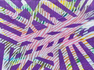 Candy Stripes, original acrylic painting 9" x 11"