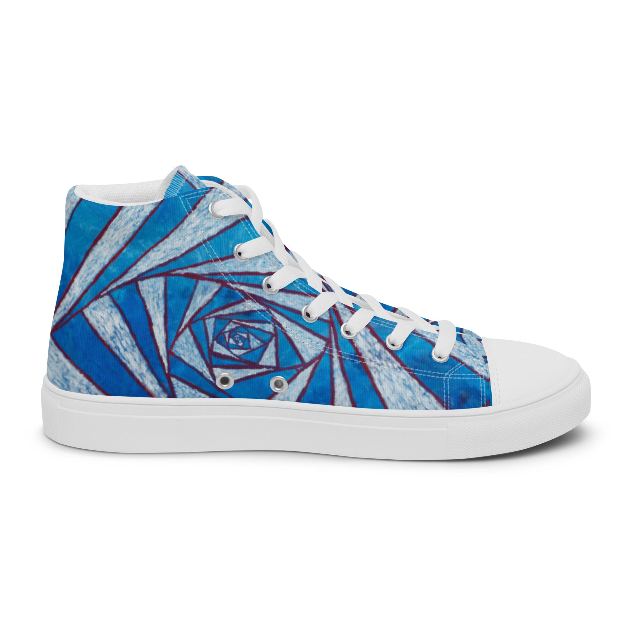 Spiraling out of control Men’s high top canvas shoes