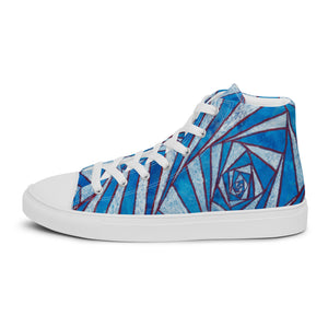 Spiraling out of control Men’s high top canvas shoes