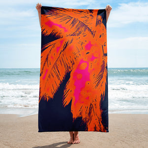 neon palm Towel