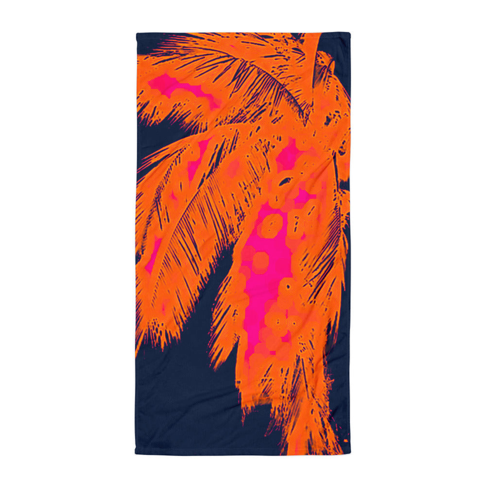 neon palm Towel