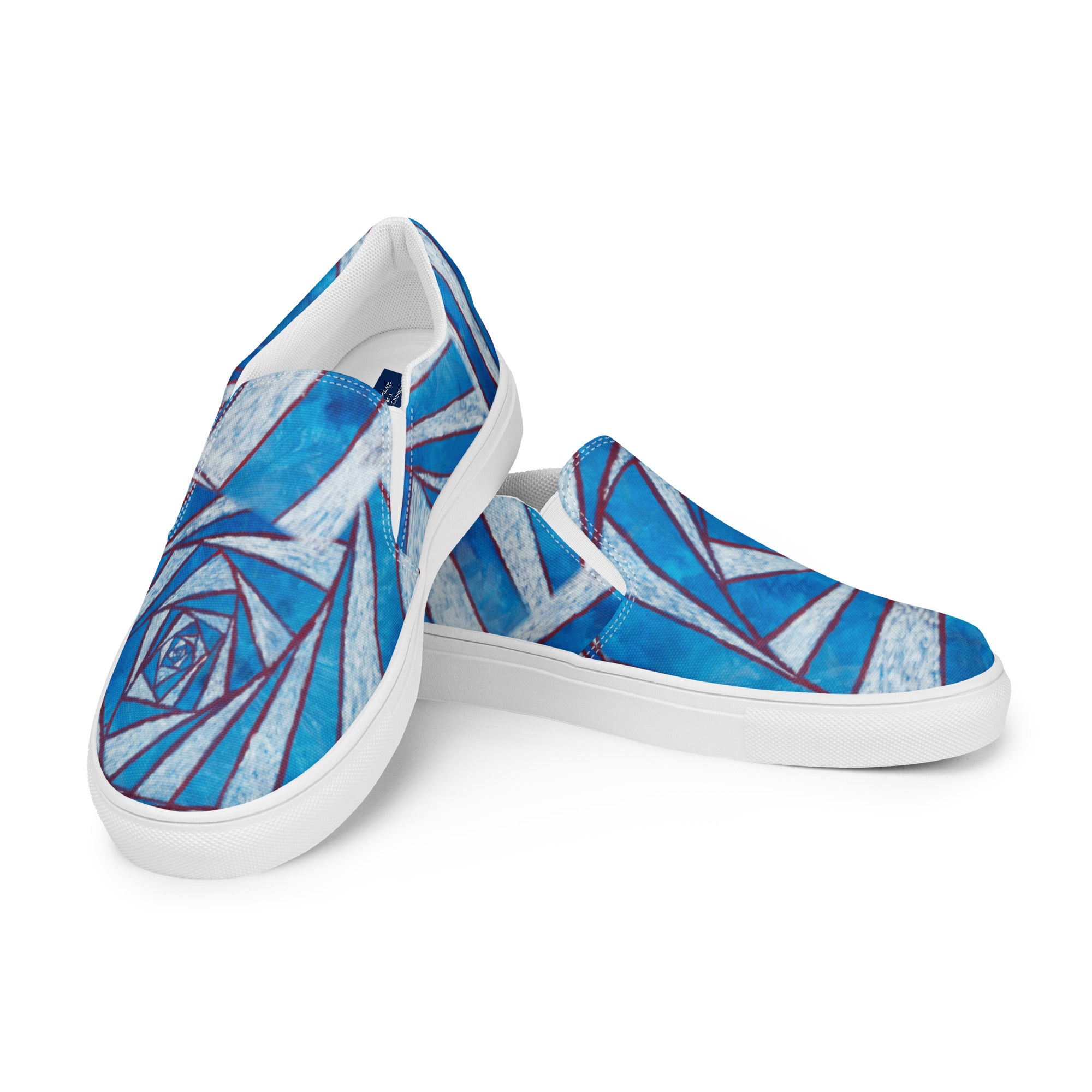 spiraling out of control Women’s slip-on canvas shoes
